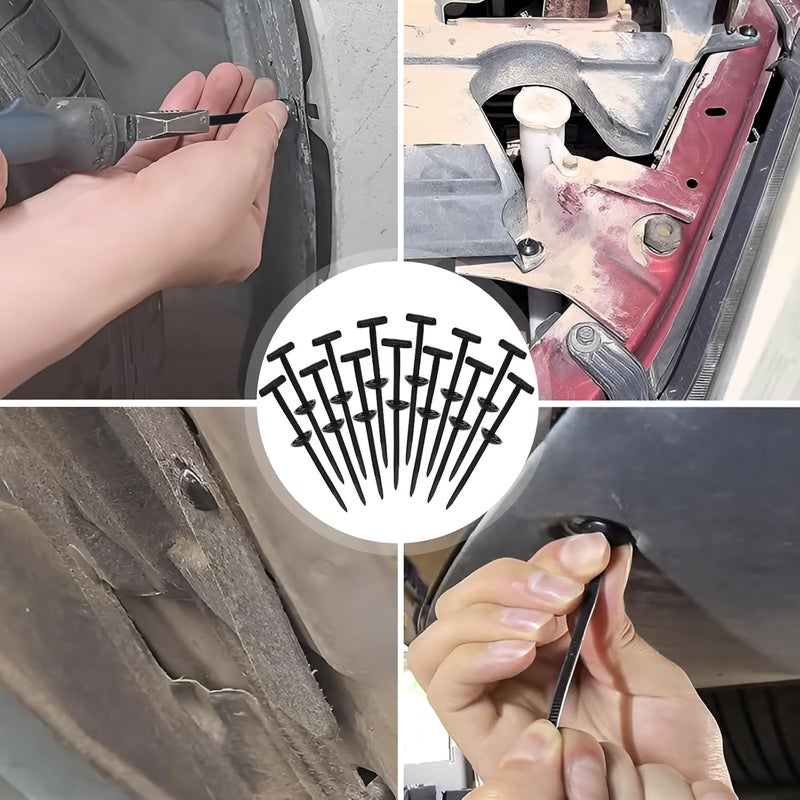 Nistarce Upgrade Nylon Universal Cable Tie Buckle with Clear Storage Box – Cable Tie Buckle Zip Tie Clips for Car Fender, Engine Cover, Mudguard Fastener, Automotive Replacement Screw Fixing, 100PCS - Image 5